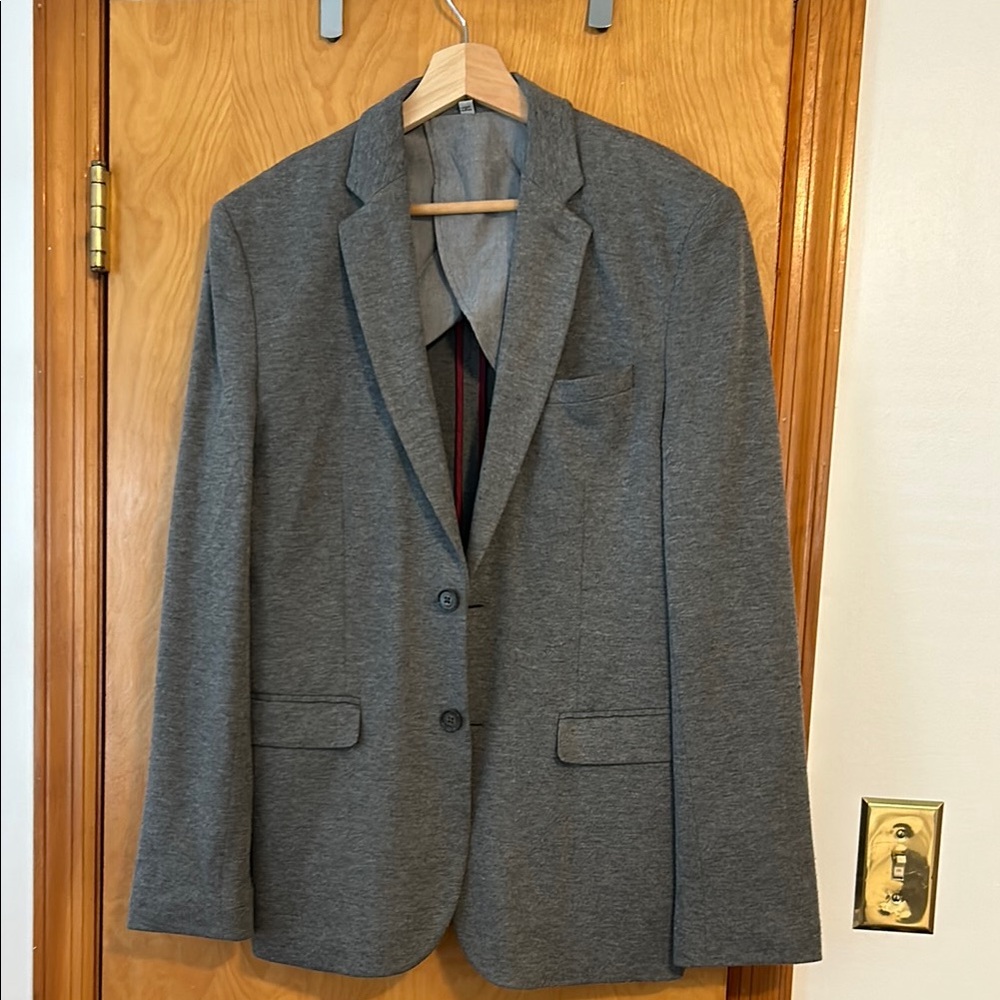 NWOT Express Slim Fit Gray Sport Coat with Notched Lapel - size Small